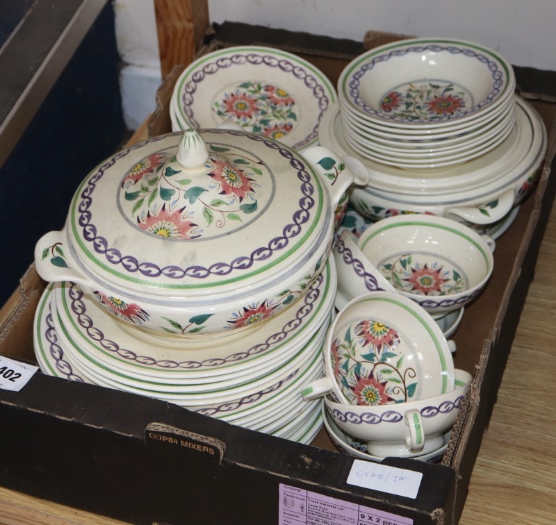 An Old British Delft dinner service